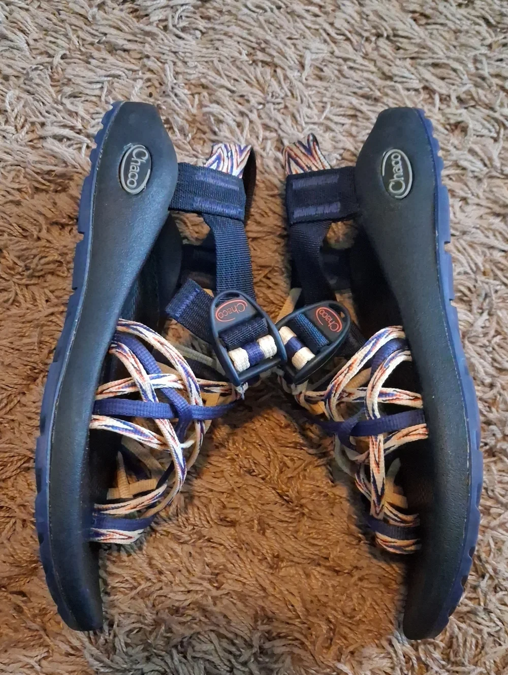 Chaco Women's Navy Multi-strap Classic Sandal's Strappy Size 7